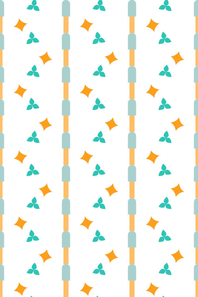 a tropical-delight tile pattern repeating 3 across, edge to edge