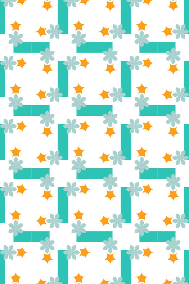 a tropical-delight tile pattern repeating 3 across, edge to edge