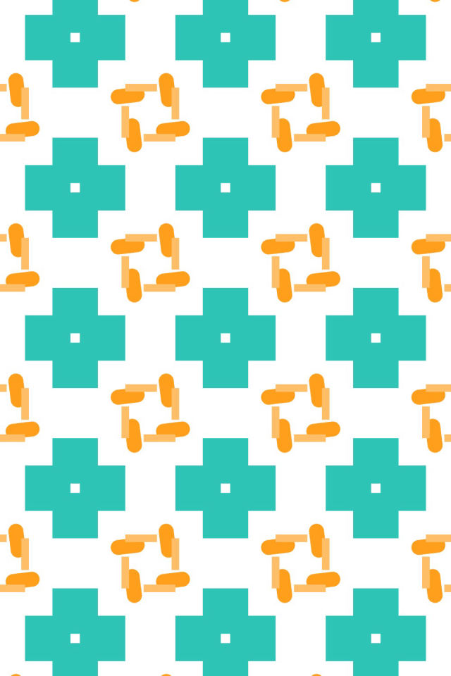 a tropical-delight tile pattern repeating 3 across, edge to edge