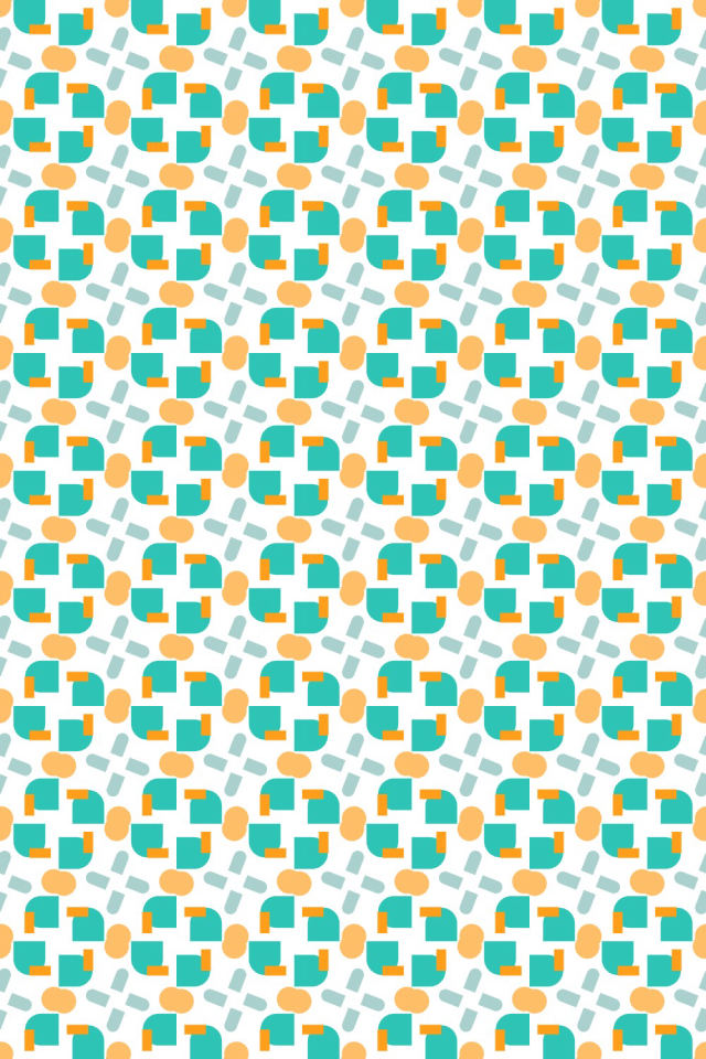 a tropical-delight tile pattern repeating 6 across, edge to edge