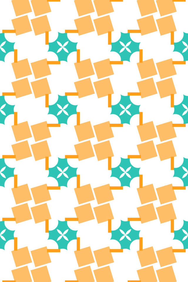 a tropical-delight tile pattern repeating 3 across, edge to edge