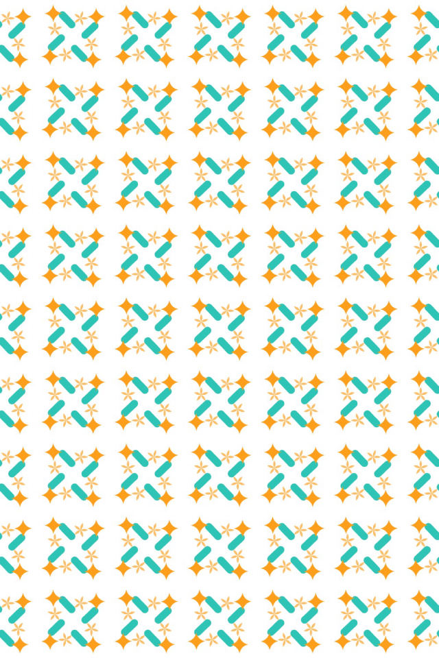 a tropical-delight tile pattern repeating 6 across, edge to edge