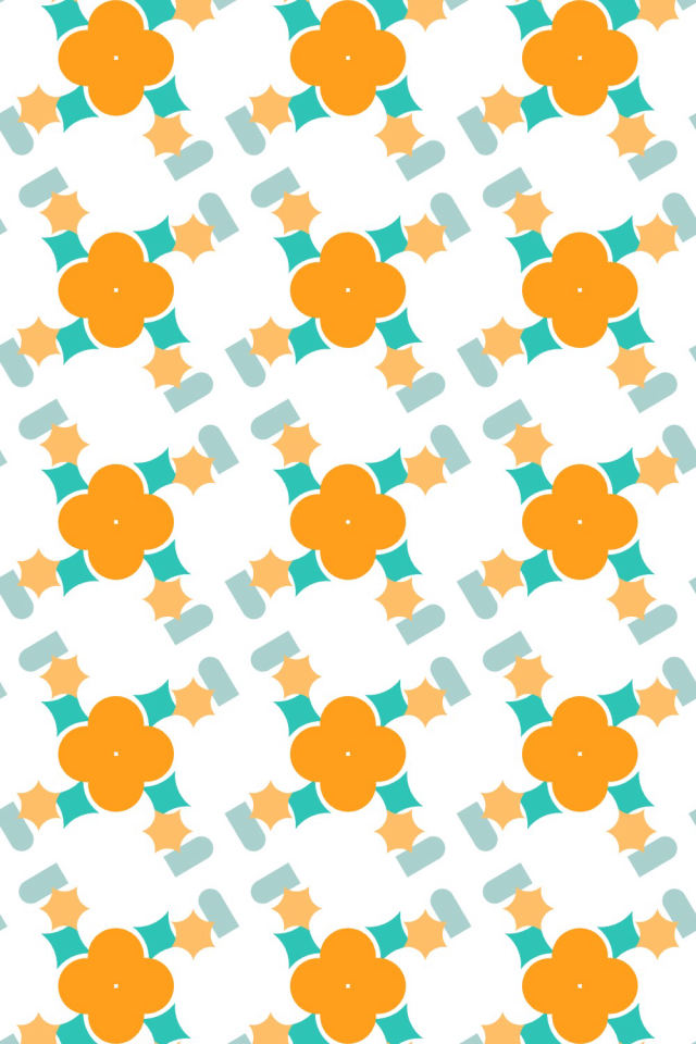 a tropical-delight tile pattern repeating 3 across, edge to edge