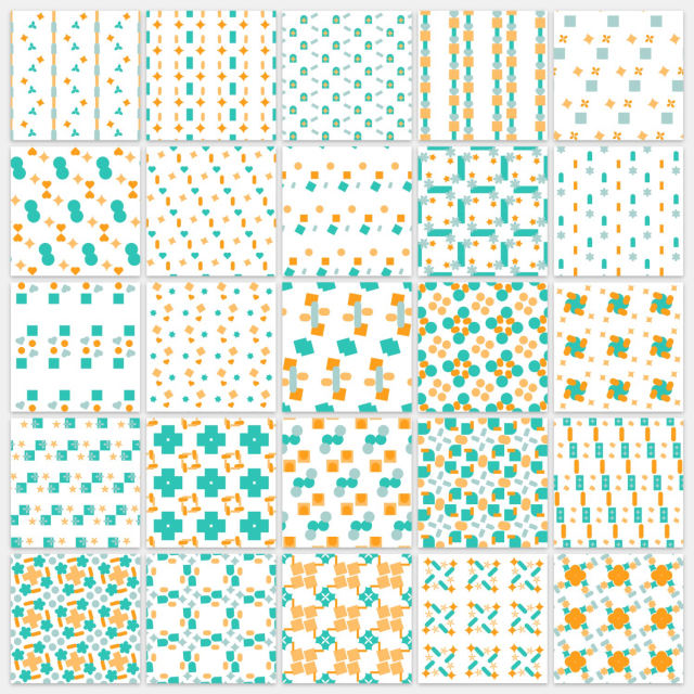 5 by 5 tropical-delight pages on one sheet