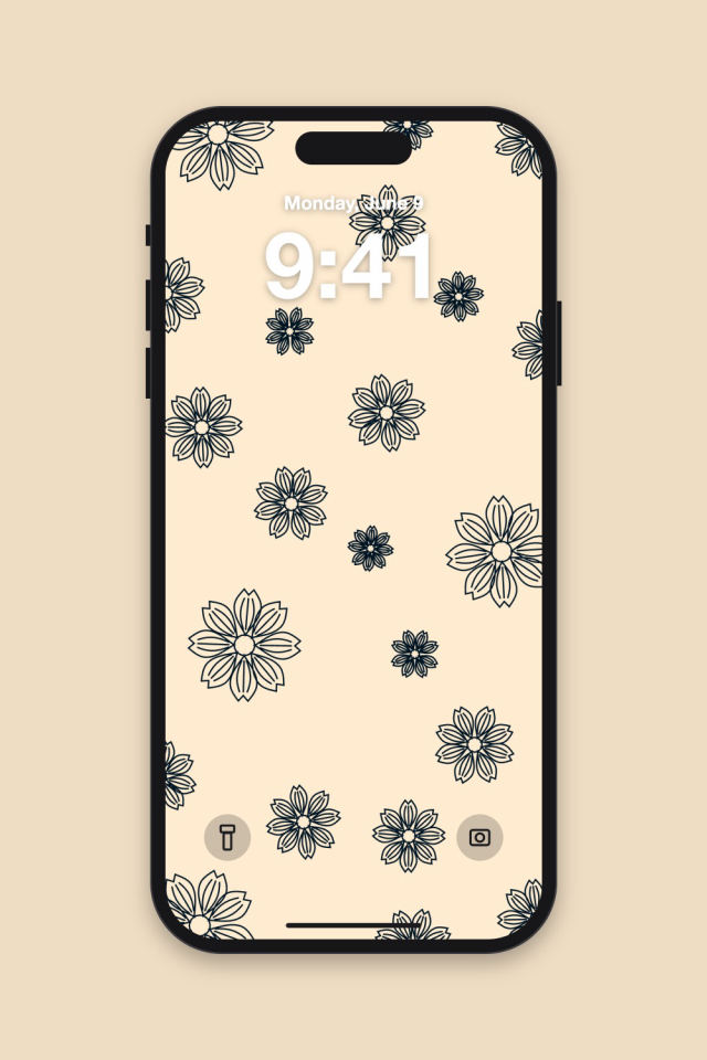 wallpaper 4 on iPhone 17 Pro Max, behind its lock screen