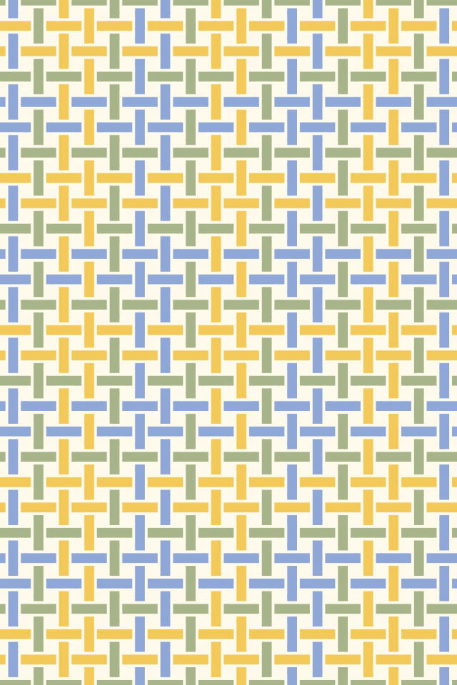 a peachy-rose tile pattern repeating 3 across, edge to edge