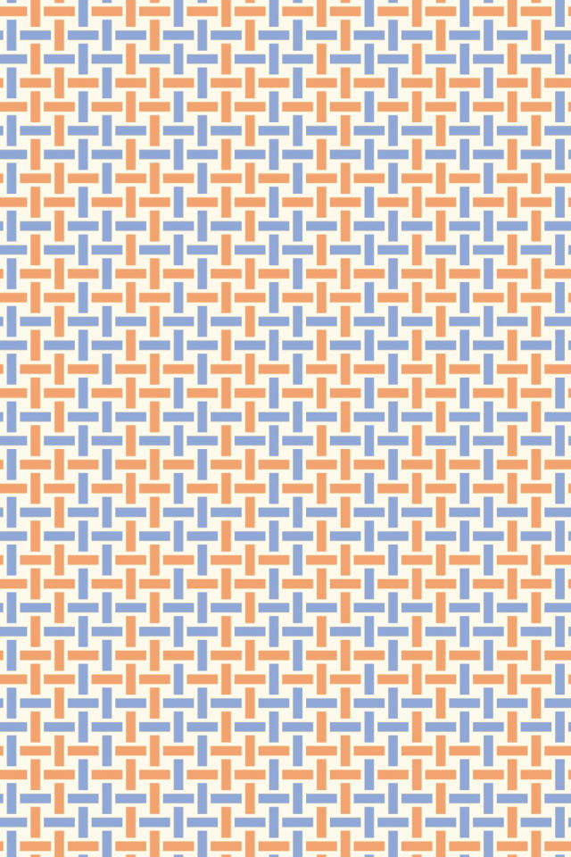 a peachy-rose tile pattern repeating 6 across, edge to edge