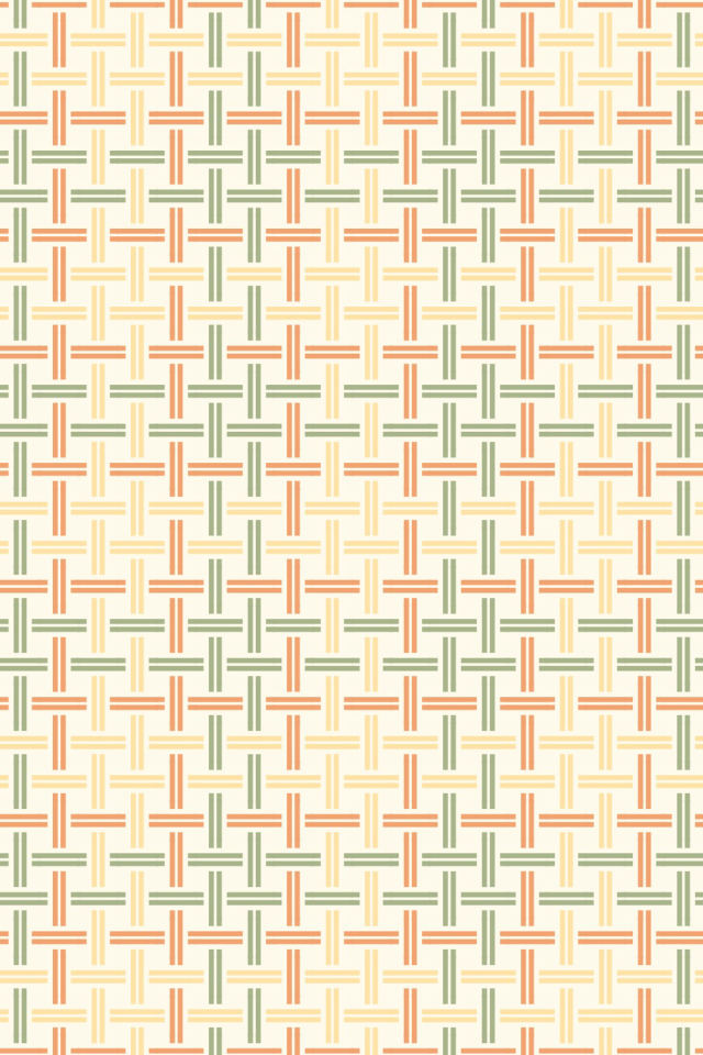 a peachy-rose tile pattern repeating 3 across, edge to edge