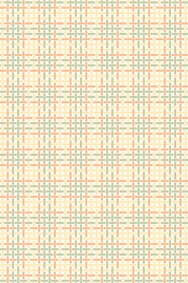 a peachy-rose tile pattern repeating 6 across, edge to edge