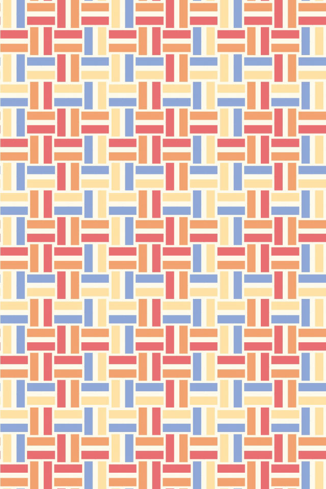 a peachy-rose tile pattern repeating 3 across, edge to edge