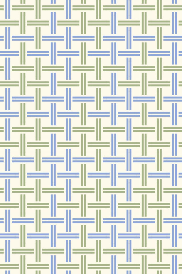 a peachy-rose tile pattern repeating 3 across, edge to edge