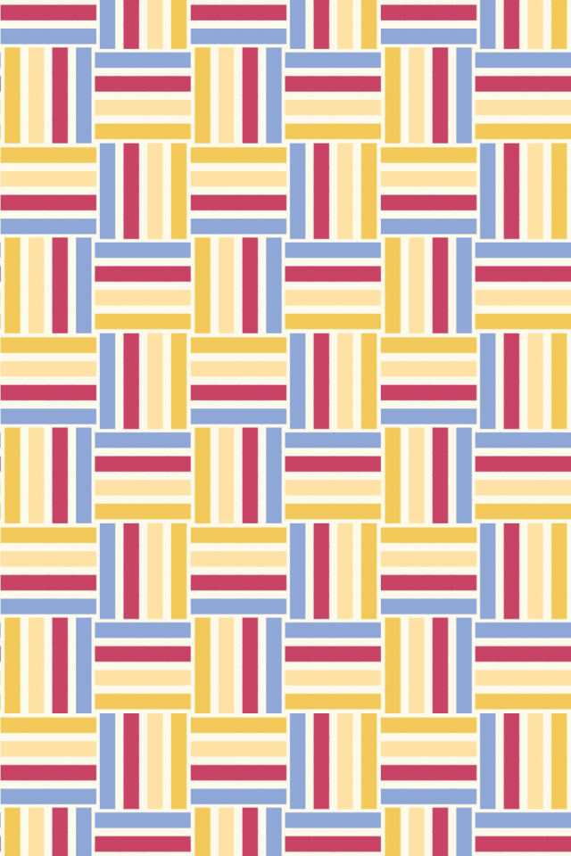 a peachy-rose tile pattern repeating 3 across, edge to edge