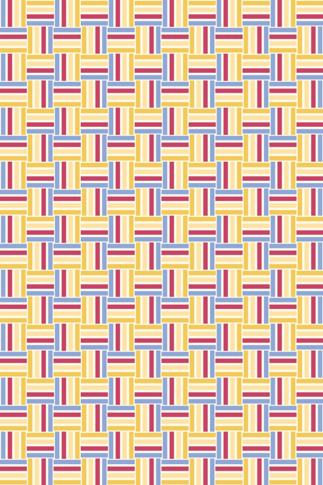 a peachy-rose tile pattern repeating 6 across, edge to edge