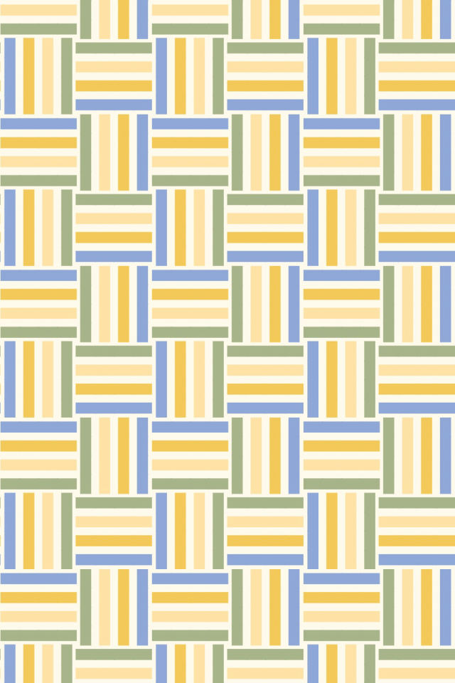 a peachy-rose tile pattern repeating 3 across, edge to edge