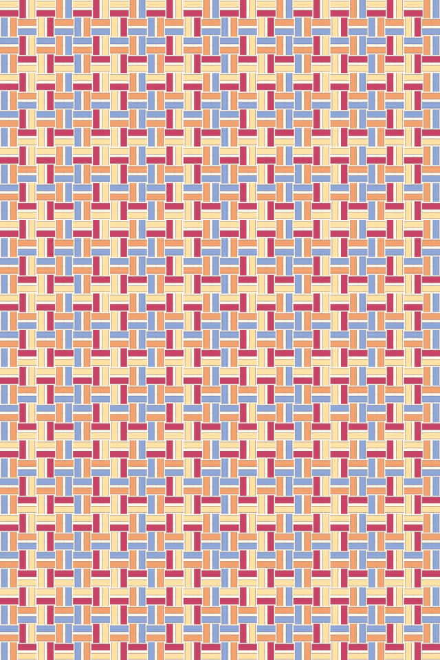 a peachy-rose tile pattern repeating 6 across, edge to edge