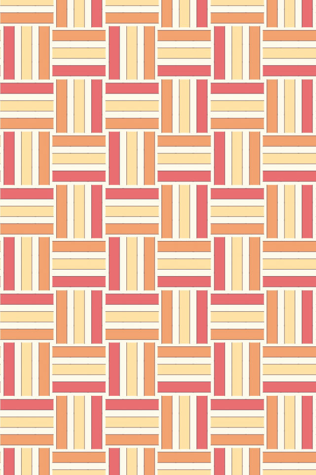 a peachy-rose tile pattern repeating 3 across, edge to edge