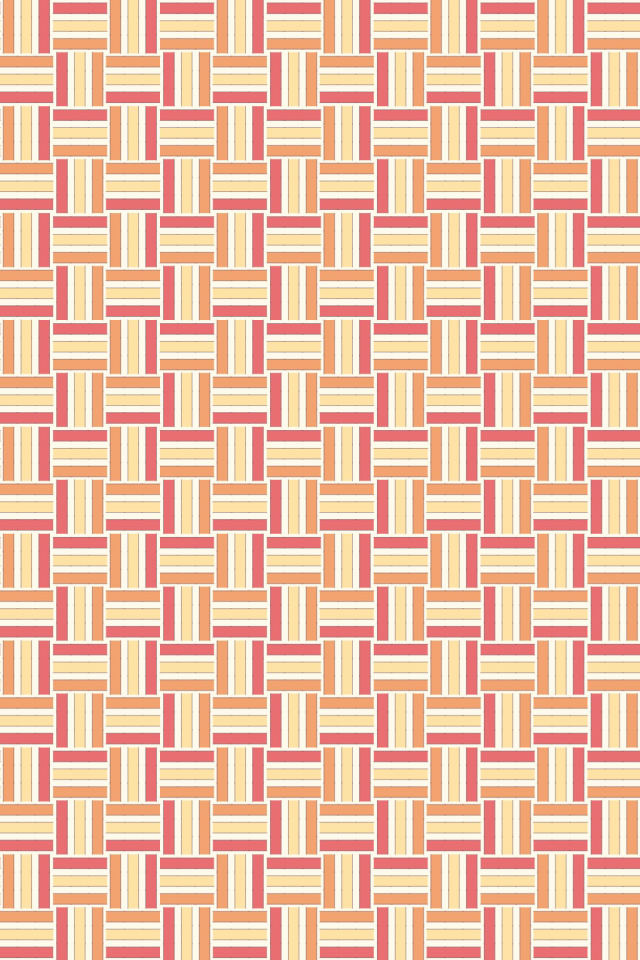 a peachy-rose tile pattern repeating 6 across, edge to edge