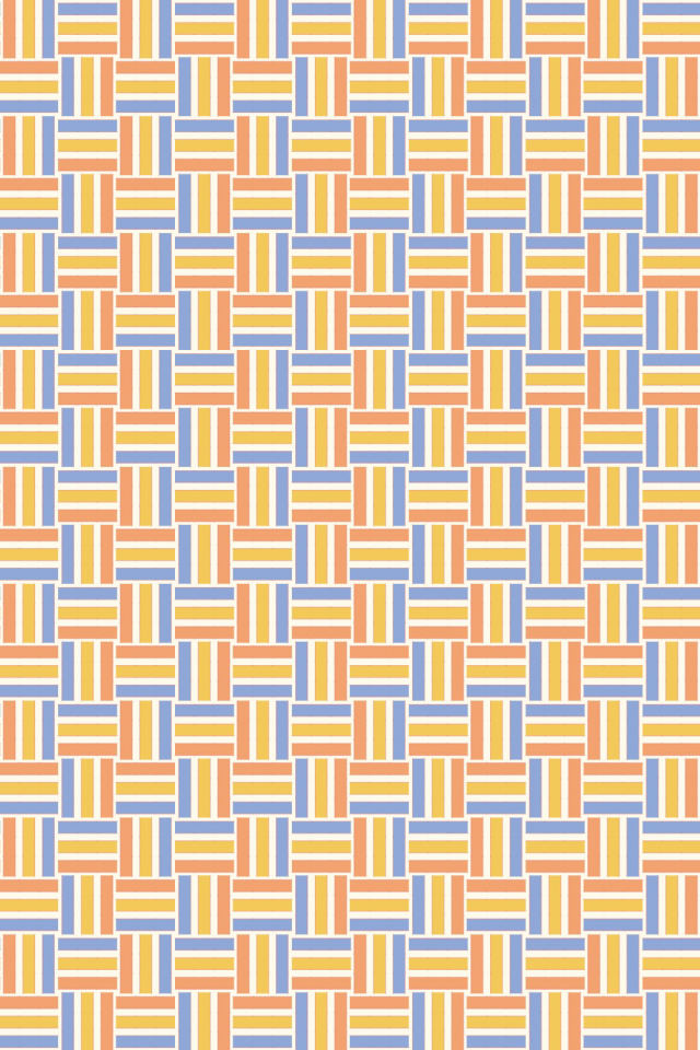 a peachy-rose tile pattern repeating 6 across, edge to edge