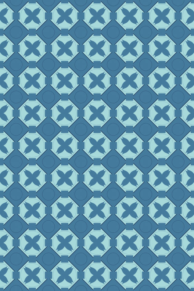 a mediterranean tile pattern repeating 6 across, edge to edge
