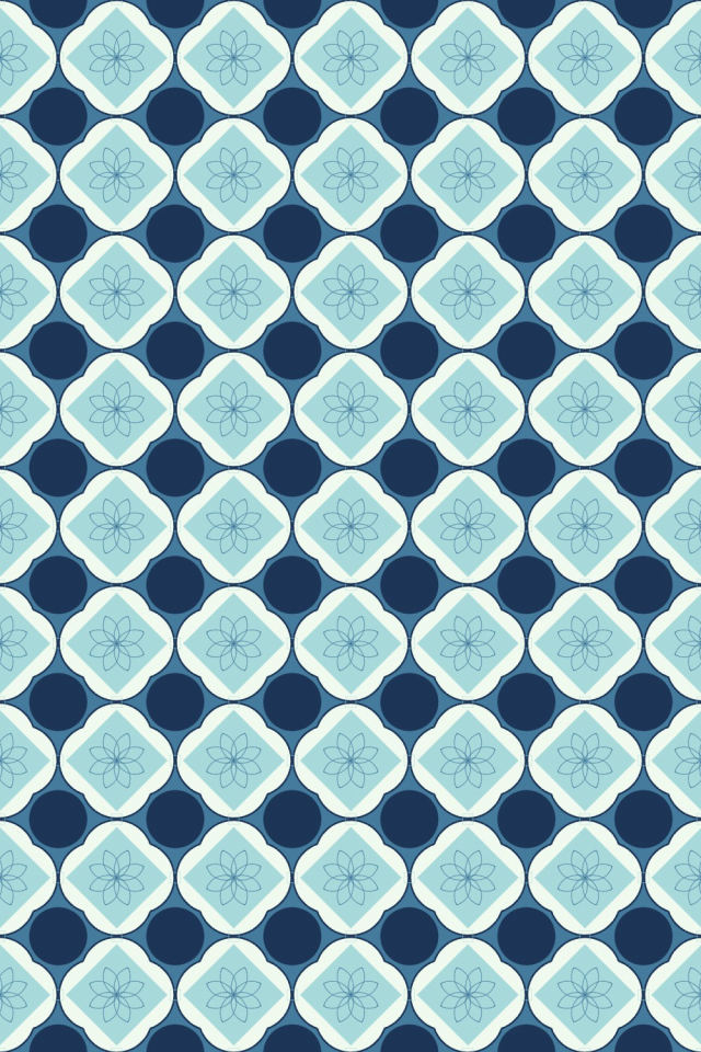 a mediterranean tile pattern repeating 6 across, edge to edge