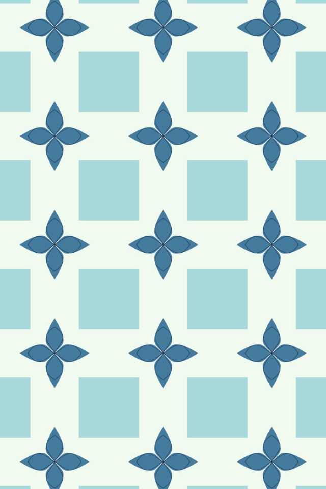 a mediterranean tile pattern repeating 3 across, edge to edge