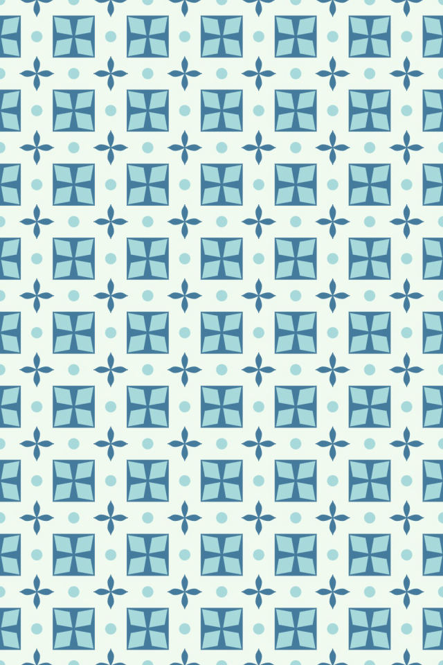 a mediterranean tile pattern repeating 6 across, edge to edge