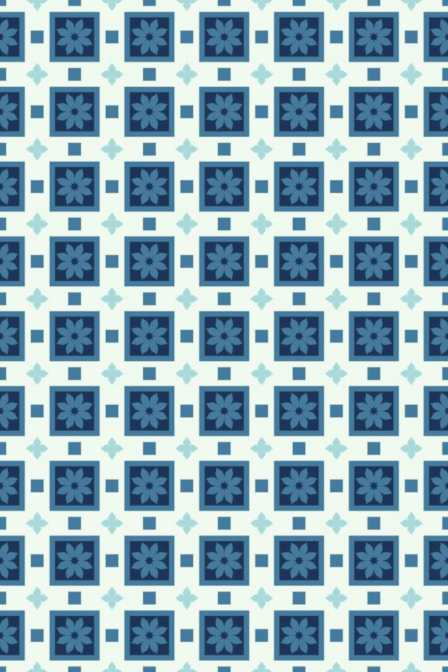 a mediterranean tile pattern repeating 6 across, edge to edge