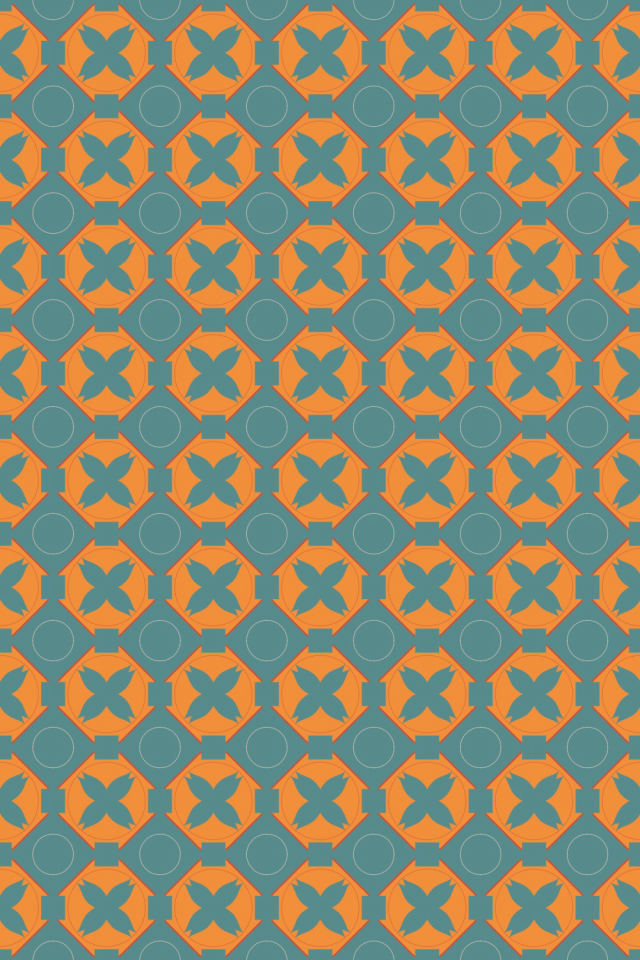 a coral-reef tile pattern repeating 6 across, edge to edge