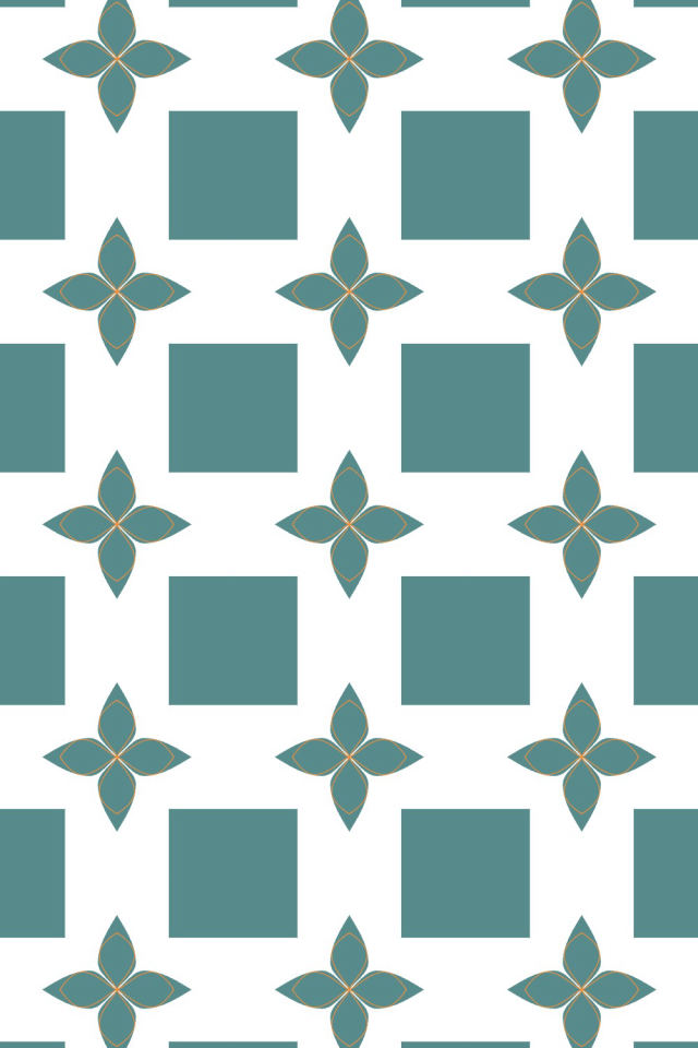 a coral-reef tile pattern repeating 3 across, edge to edge