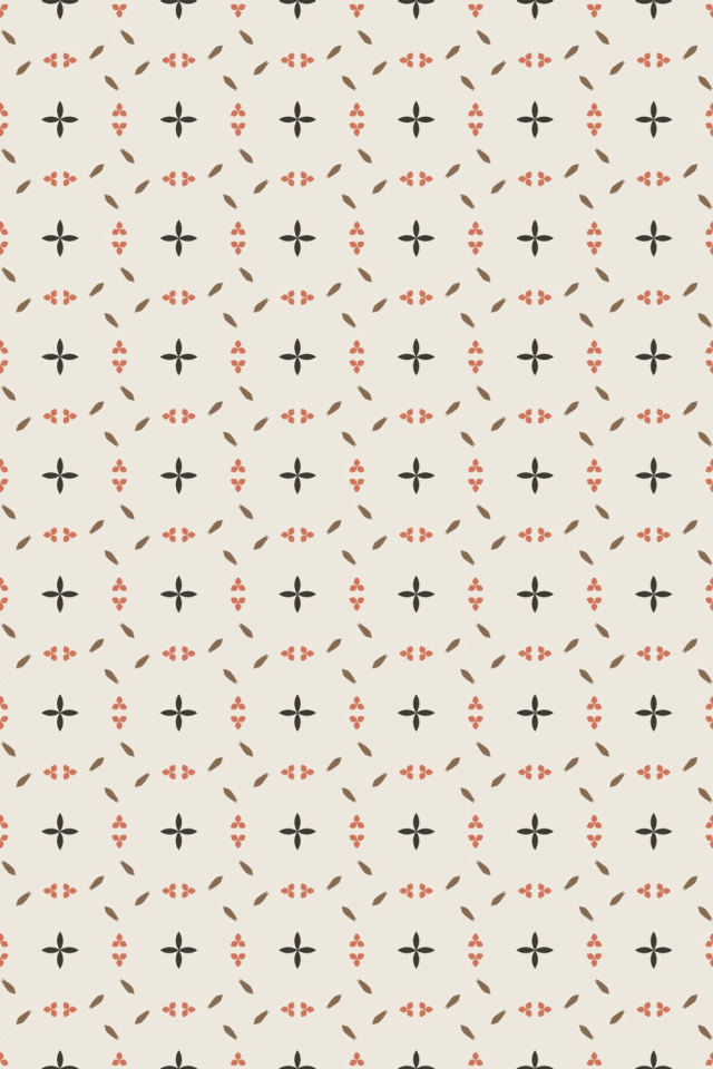 a earthy-fall tile pattern repeating 6 across, edge to edge