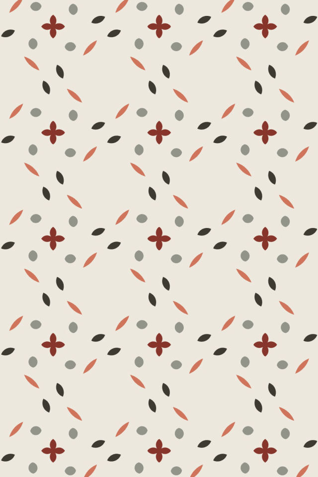 a earthy-fall tile pattern repeating 3 across, edge to edge