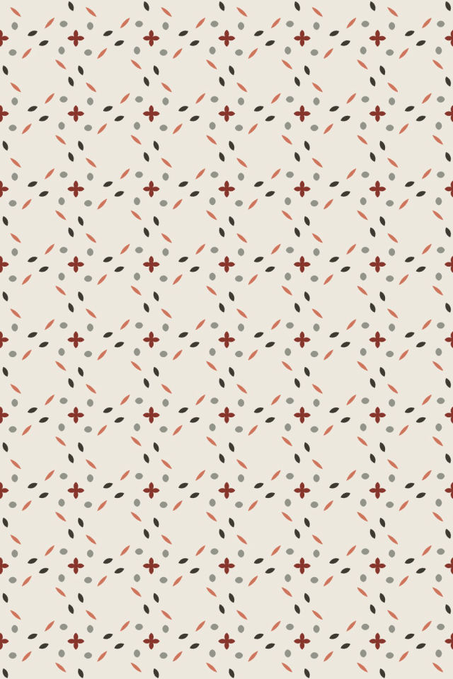 a earthy-fall tile pattern repeating 6 across, edge to edge
