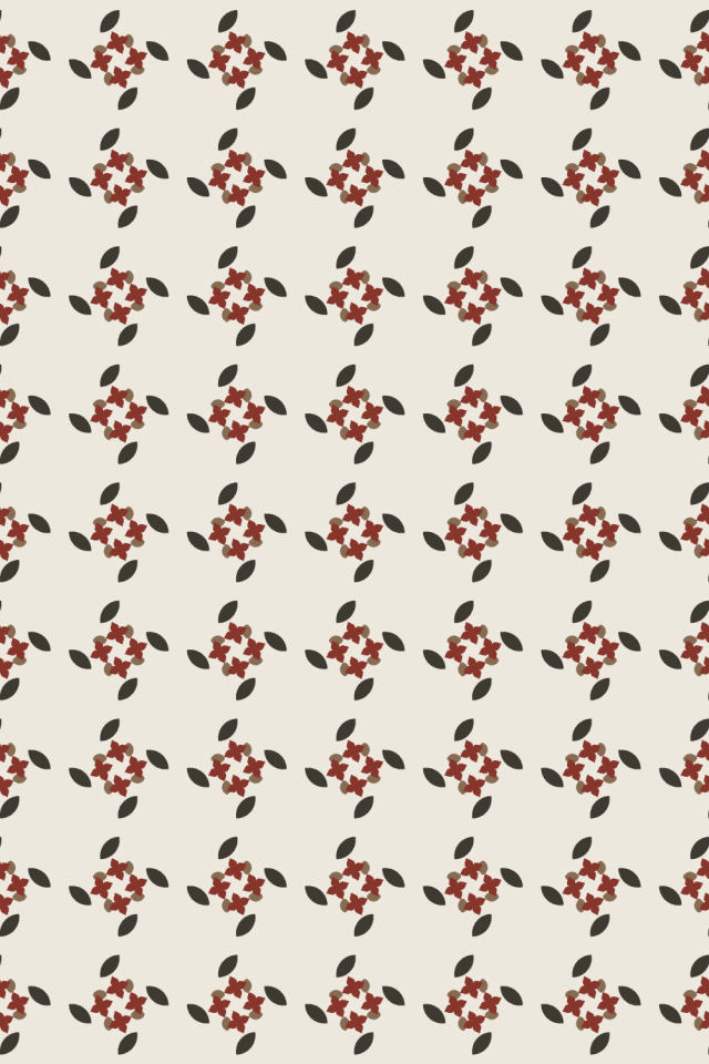 a earthy-fall tile pattern repeating 6 across, edge to edge