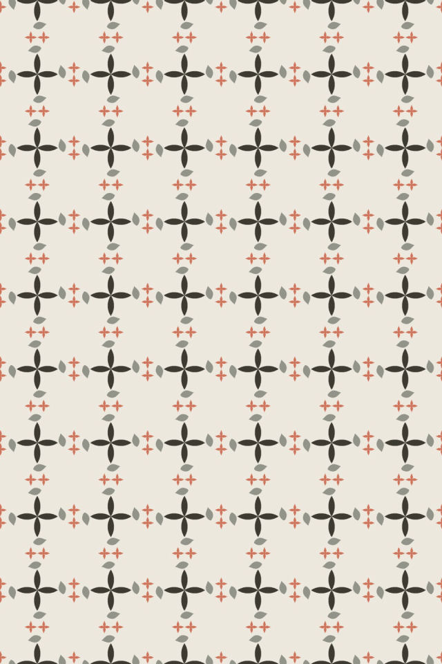 a earthy-fall tile pattern repeating 6 across, edge to edge