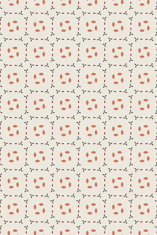 a earthy-fall tile pattern repeating 6 across, edge to edge