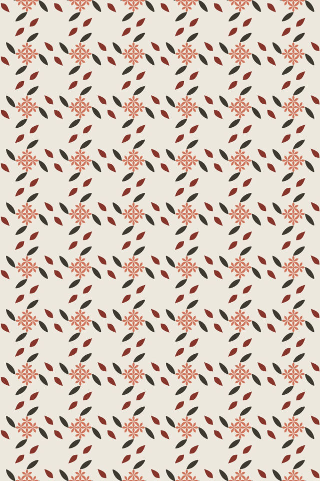 a earthy-fall tile pattern repeating 6 across, edge to edge