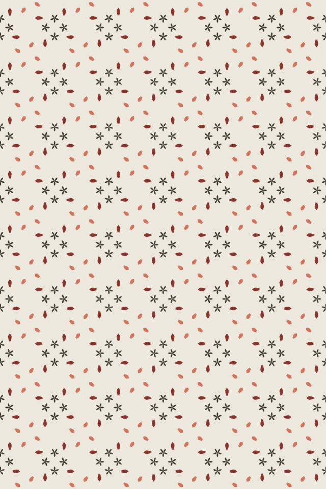 a earthy-fall tile pattern repeating 6 across, edge to edge