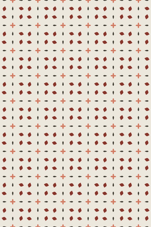 a earthy-fall tile pattern repeating 6 across, edge to edge