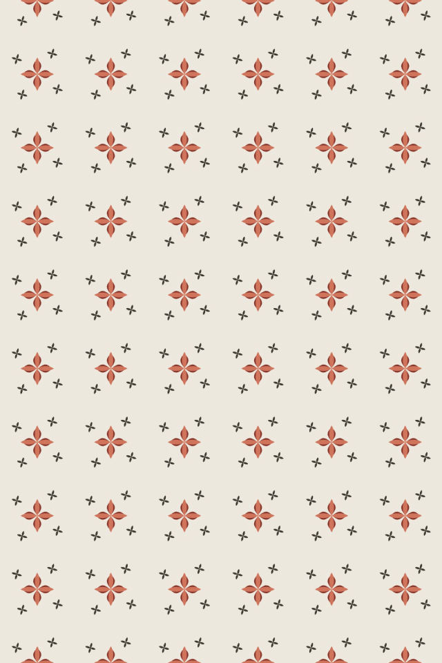 a earthy-fall tile pattern repeating 6 across, edge to edge
