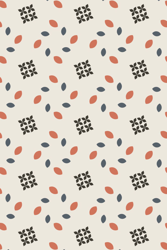 a earthy-fall tile pattern repeating 3 across, edge to edge
