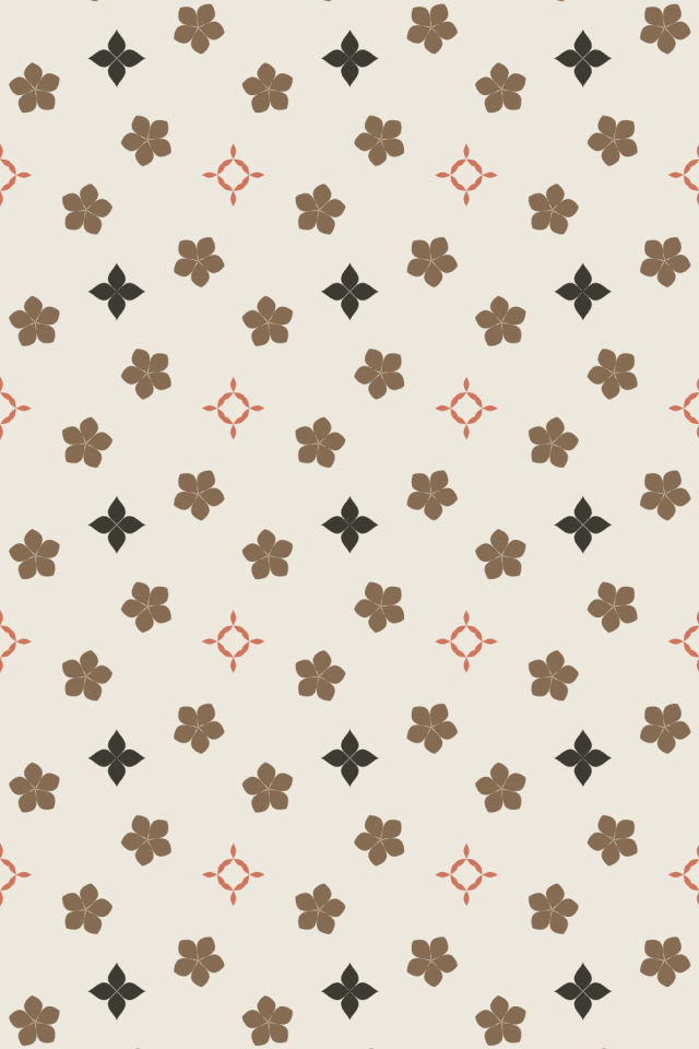 a earthy-fall tile pattern repeating 3 across, edge to edge