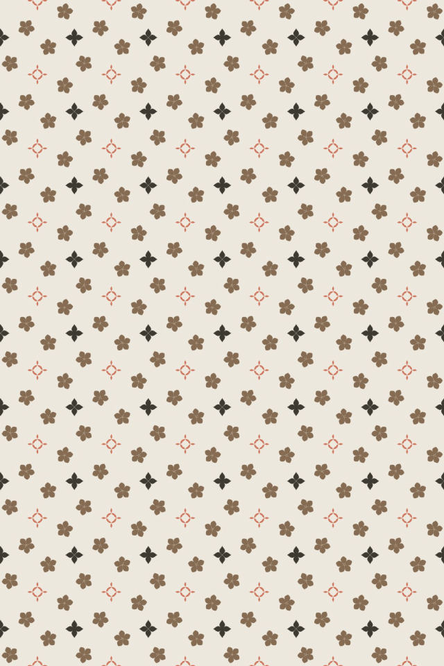 a earthy-fall tile pattern repeating 6 across, edge to edge