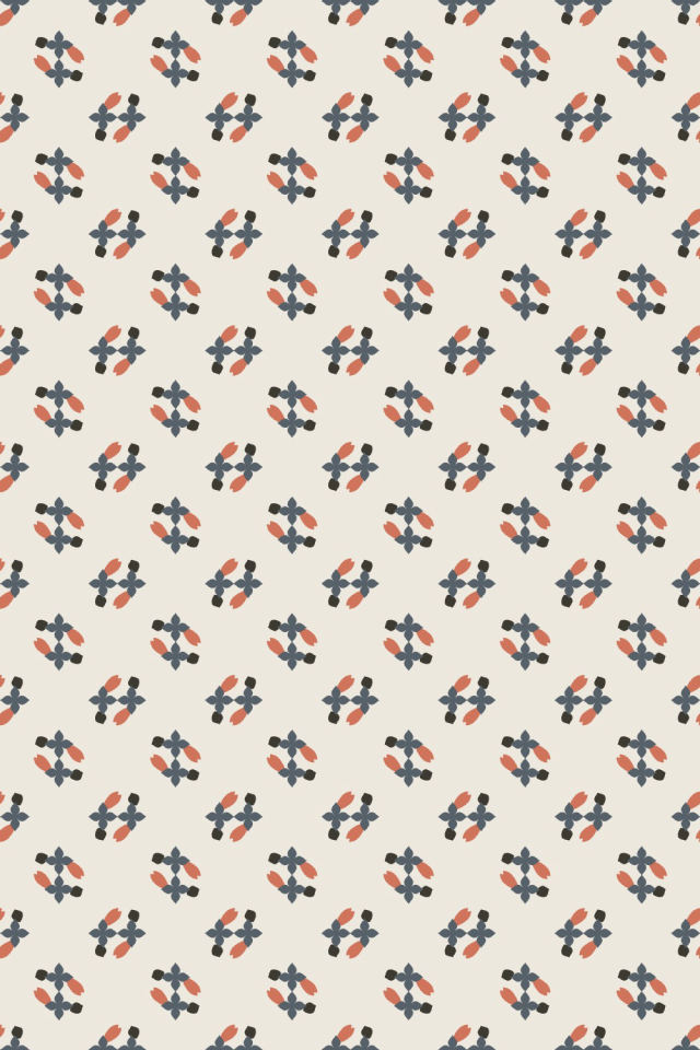 a earthy-fall tile pattern repeating 6 across, edge to edge