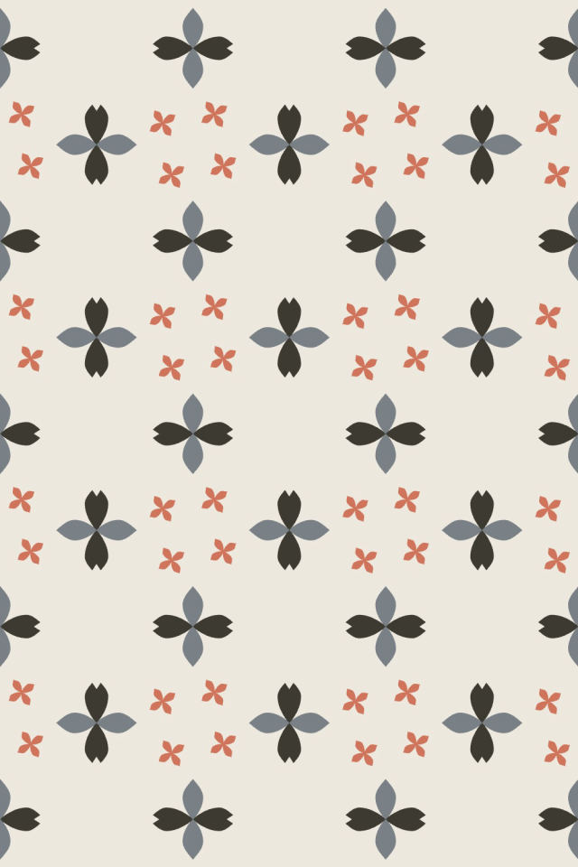 a earthy-fall tile pattern repeating 3 across, edge to edge