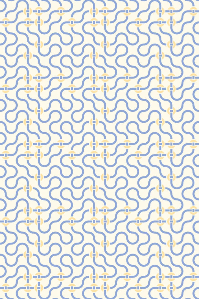 a peachy-rose tile pattern repeating 3 across, edge to edge