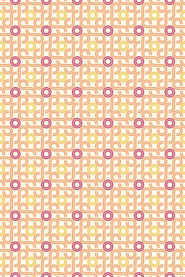 a peachy-rose tile pattern repeating 6 across, edge to edge