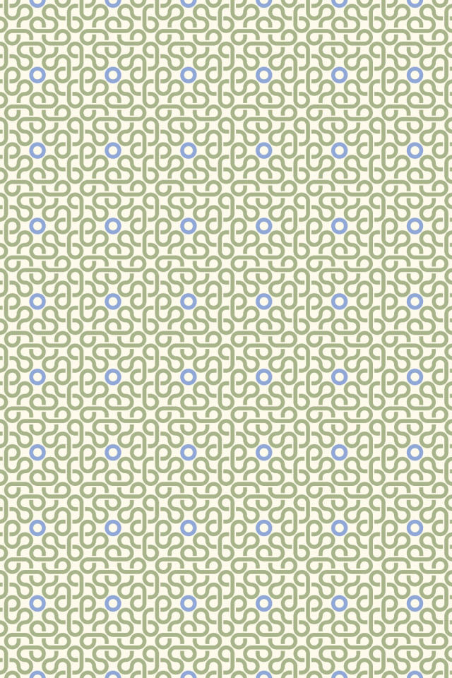 a peachy-rose tile pattern repeating 6 across, edge to edge