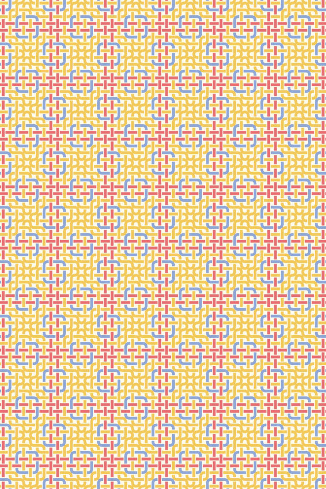 a peachy-rose tile pattern repeating 6 across, edge to edge