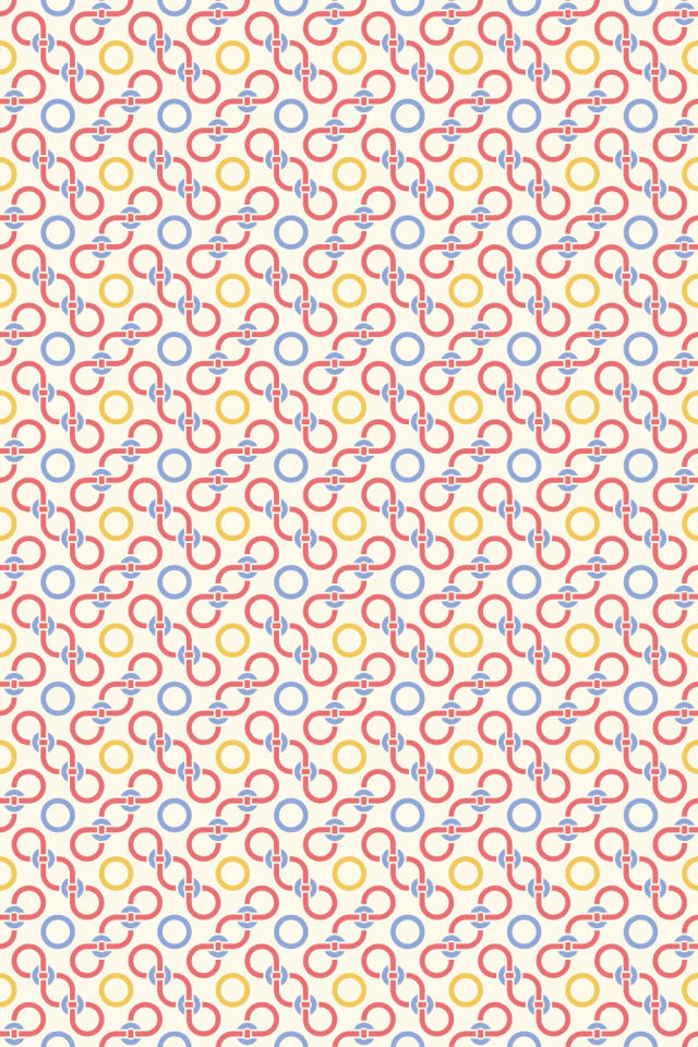 a peachy-rose tile pattern repeating 6 across, edge to edge