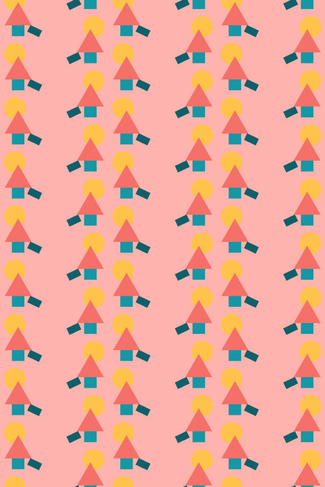 a candy-floss tile pattern repeating 3 across, edge to edge